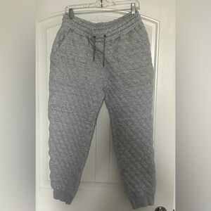 Quilted Gray Men’s Jogger Pants